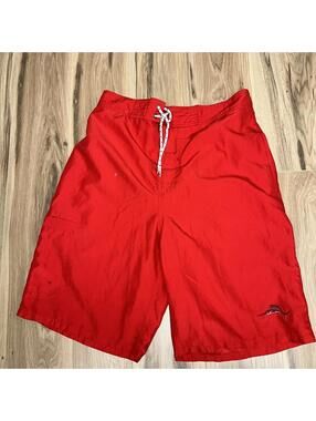 Joe Marlin Red Board Shorts With Mesh Lining Size Large